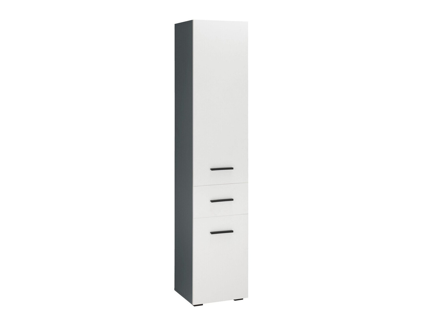 Samostojeći kupaonski ormarić Larlori 103 (Antracit + Bijela)