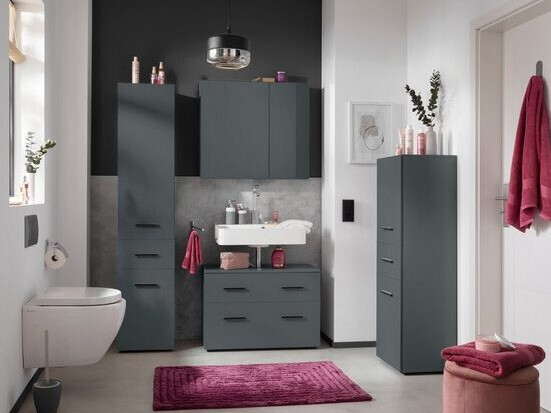 Samostojeći kupaonski ormarić Larlori 103 (Antracit)