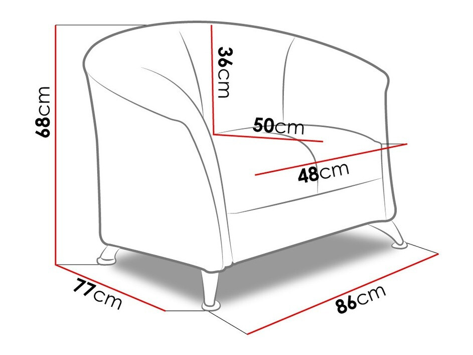 Fotelja Velum (Soft 010)