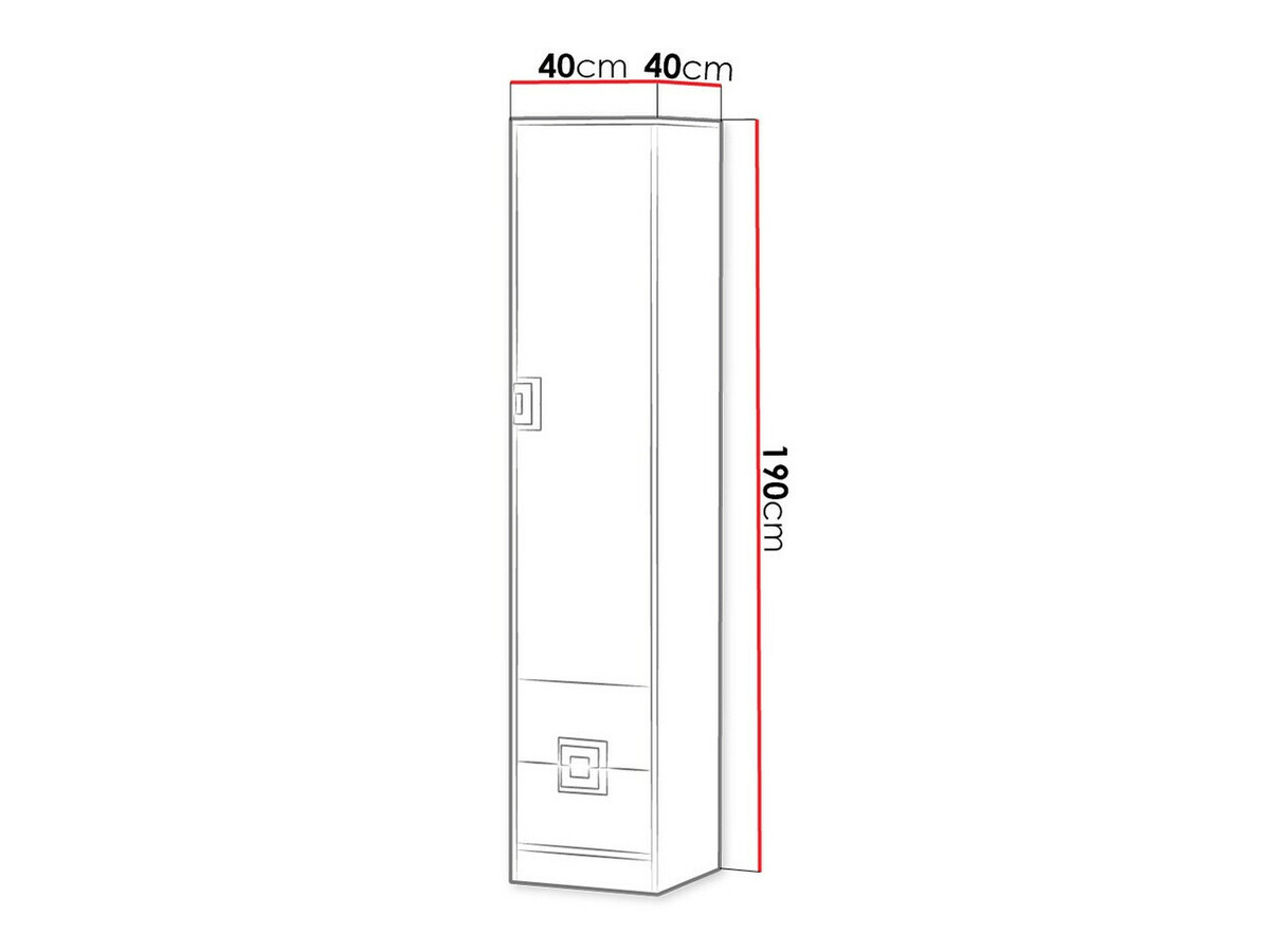 Polica Balvire 106 (Svijetli hrast + Bijela + Siva)