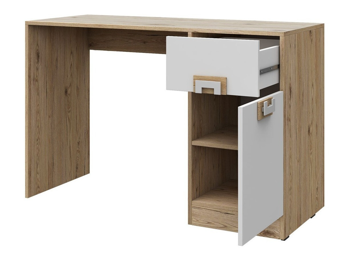 Set za dječju sobu Balvire 116 (Svijetli hrast + Bijela + Tirkizna)