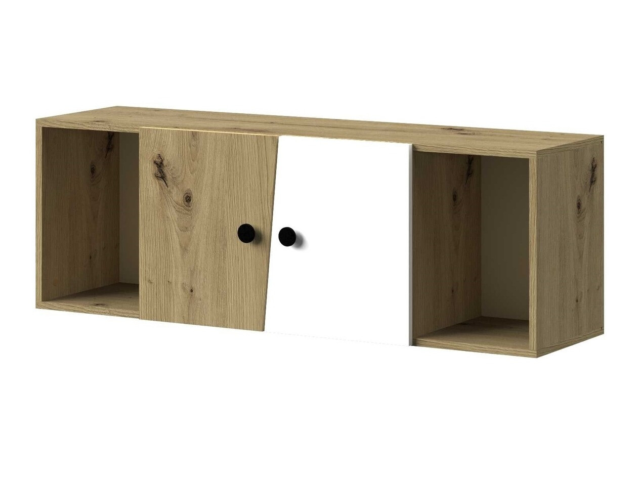 Zidni ormarić Mirelbu 111 (Hrast Artisan + Bijela + Crna)