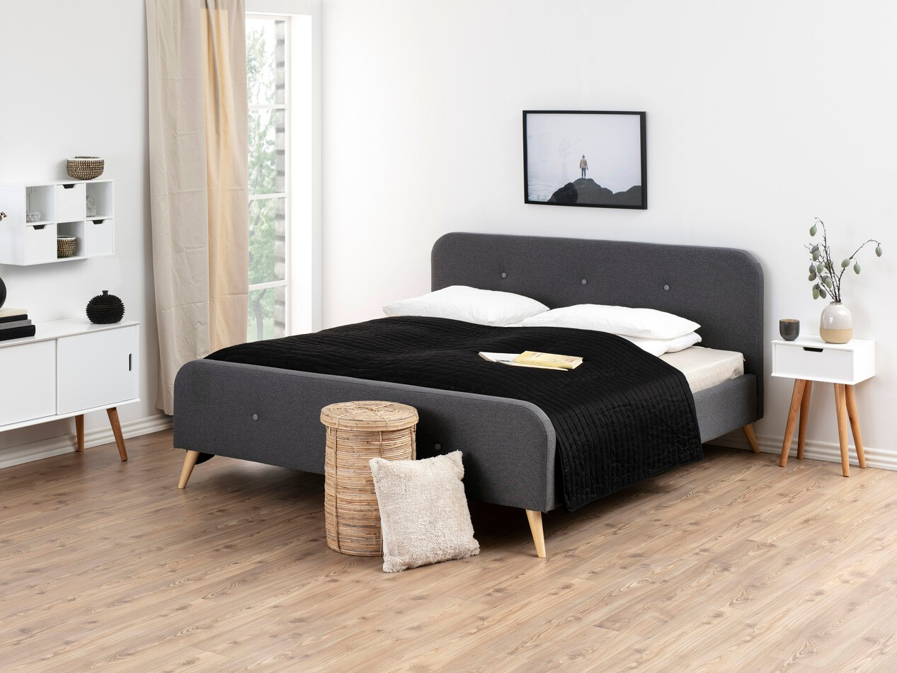 Noćni ormarić Norsica 105 (Bijela + Hrast)