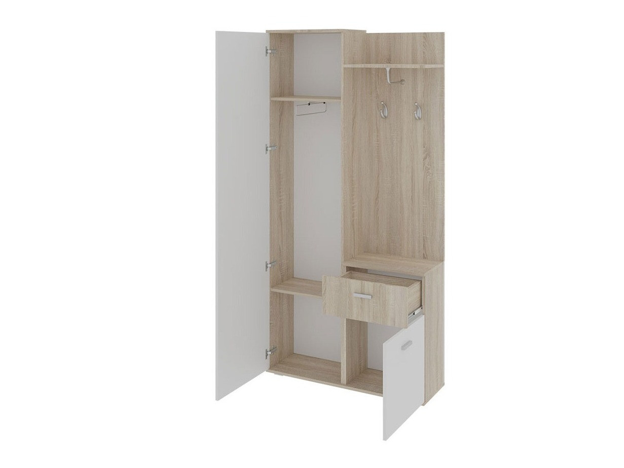 Set za hodnik Stanton 103 (Sonoma hrast + Bijela)