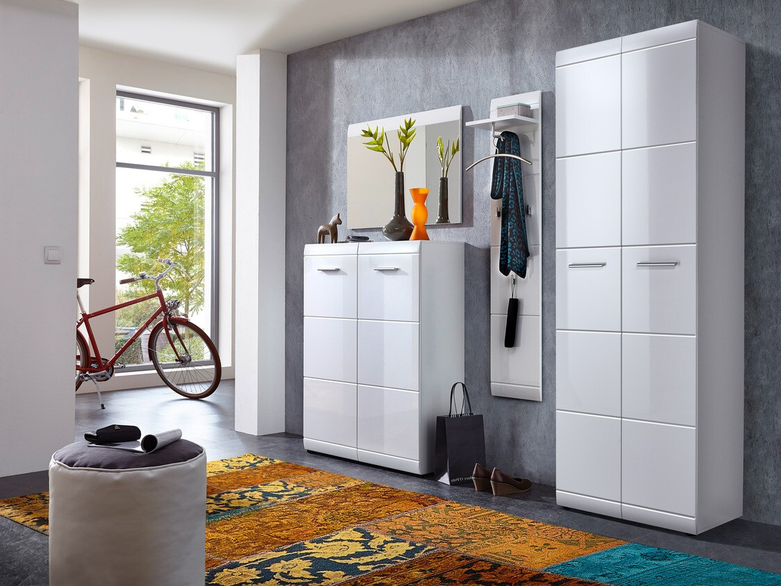 Vješalica Livromu 104 (Sjajno bijela)