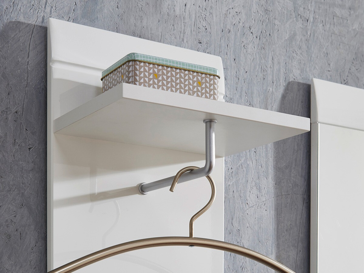 Vješalica Livromu 104 (Sjajno bijela)