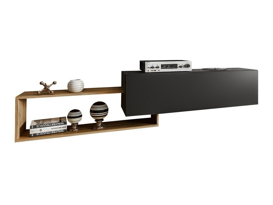 TV stol Utica 101 (Crna + Wotan hrast)