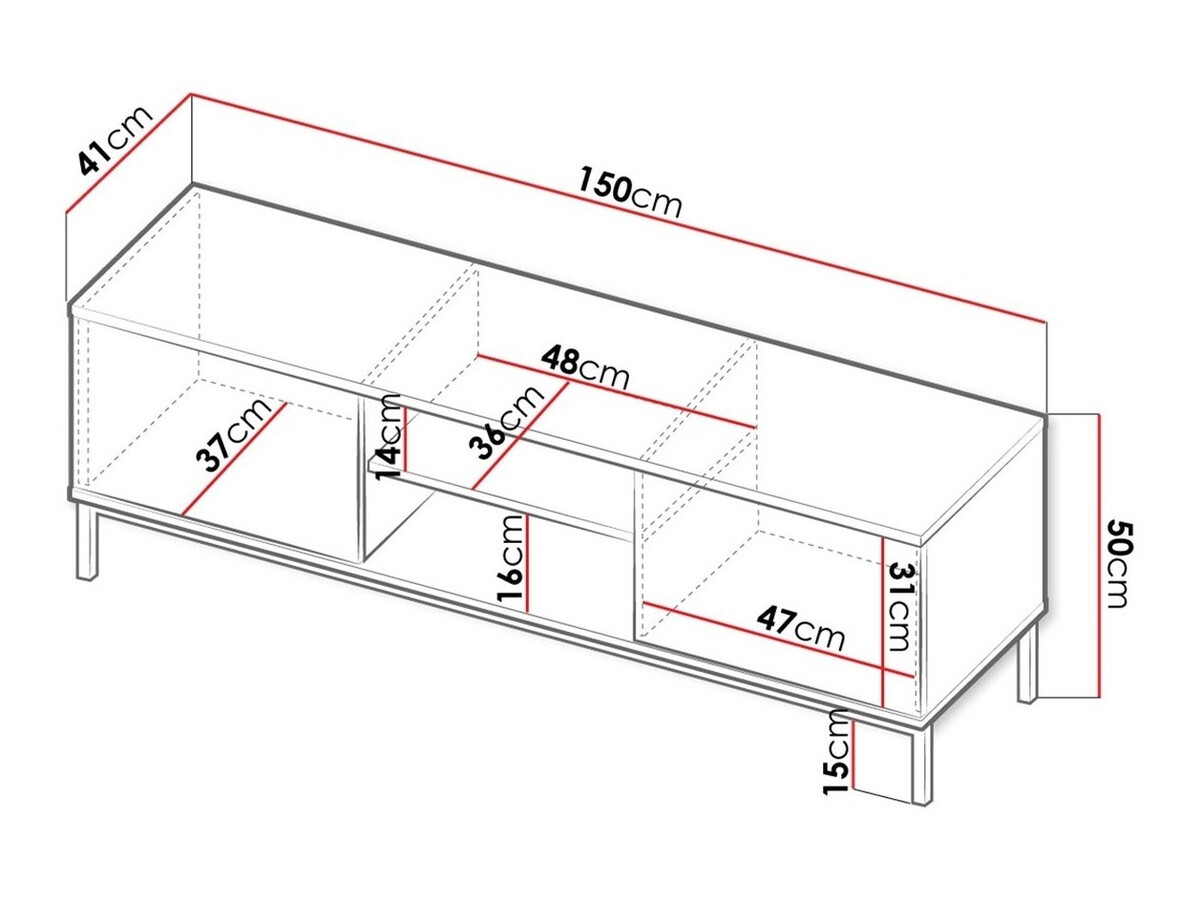 TV stol Lomsore 101 (Crna)