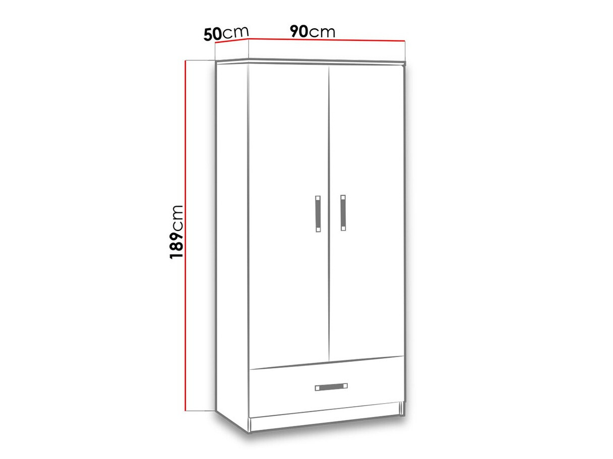 Ormar Lorlare 110 (Bijela + Siva)