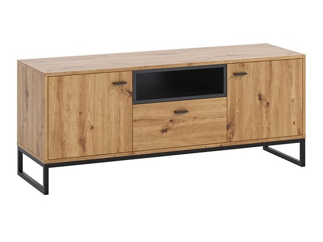 TV stol Baltesi 102 (Artisan hrast + Crna)