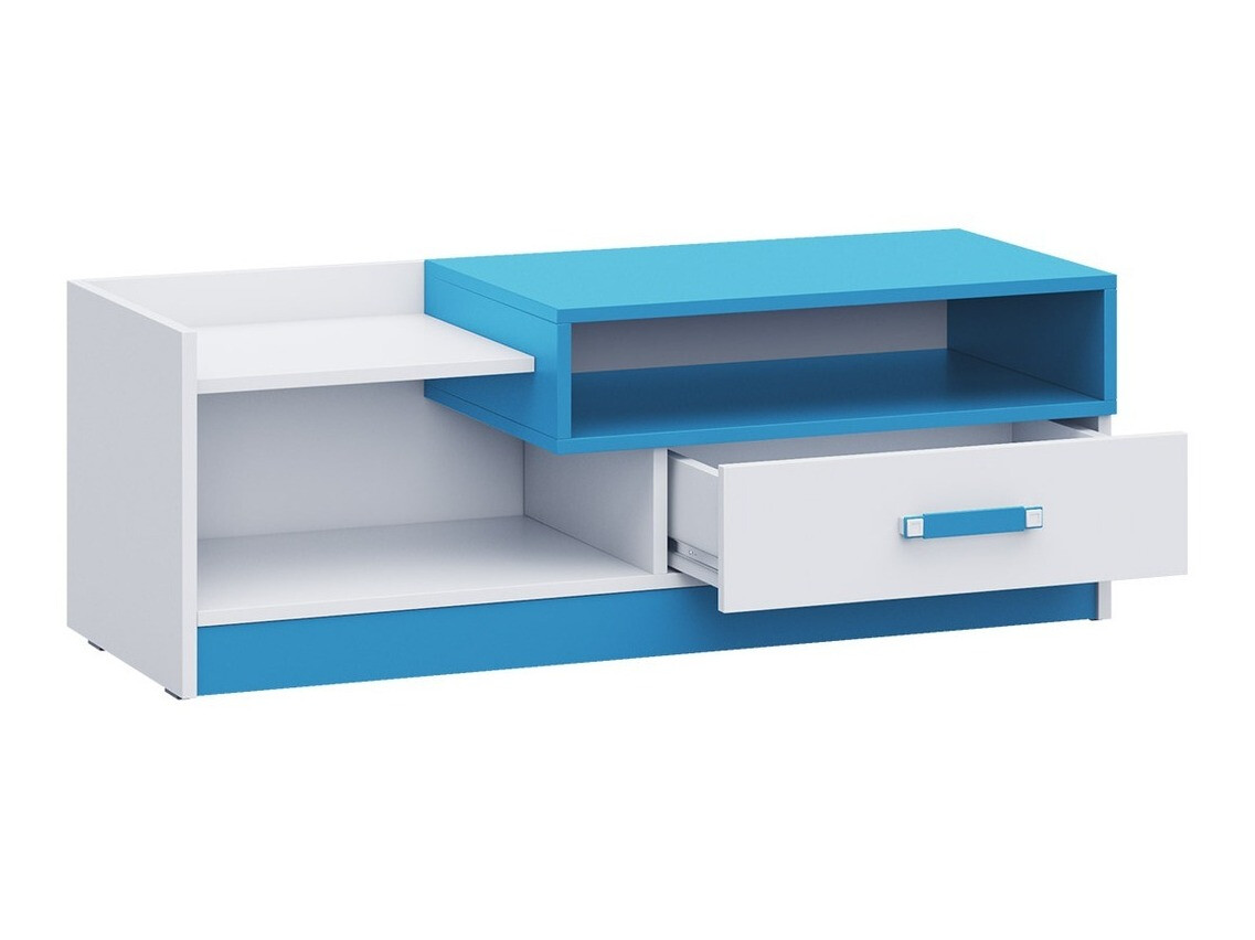 TV stol Lorlare 111 (Bijela + Tirkiz)