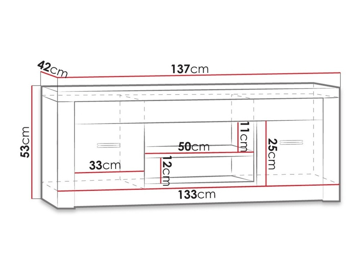 TV stol Serfeno 106 (Bijela Craft)