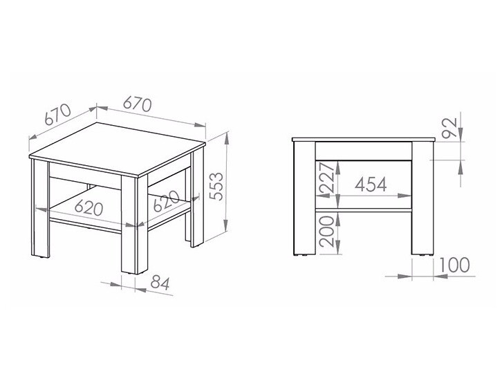 Stolić za kavu Alcala 124