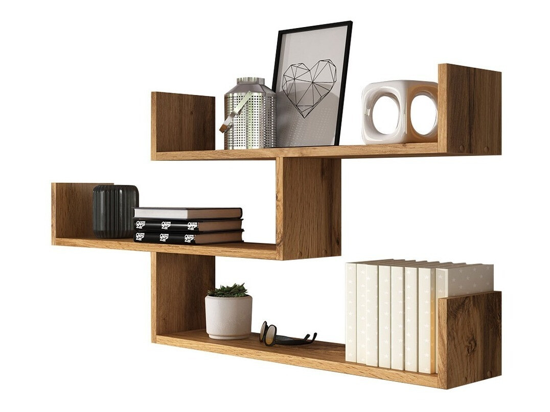 Zidna polica Sarasota 104 (Hrast Wotan)