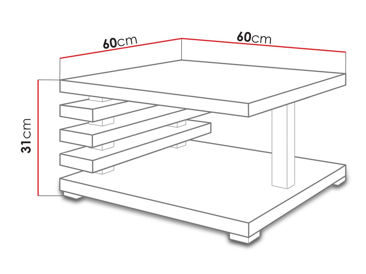 Stolić za kavu Goodyear 122 (Mat crna)