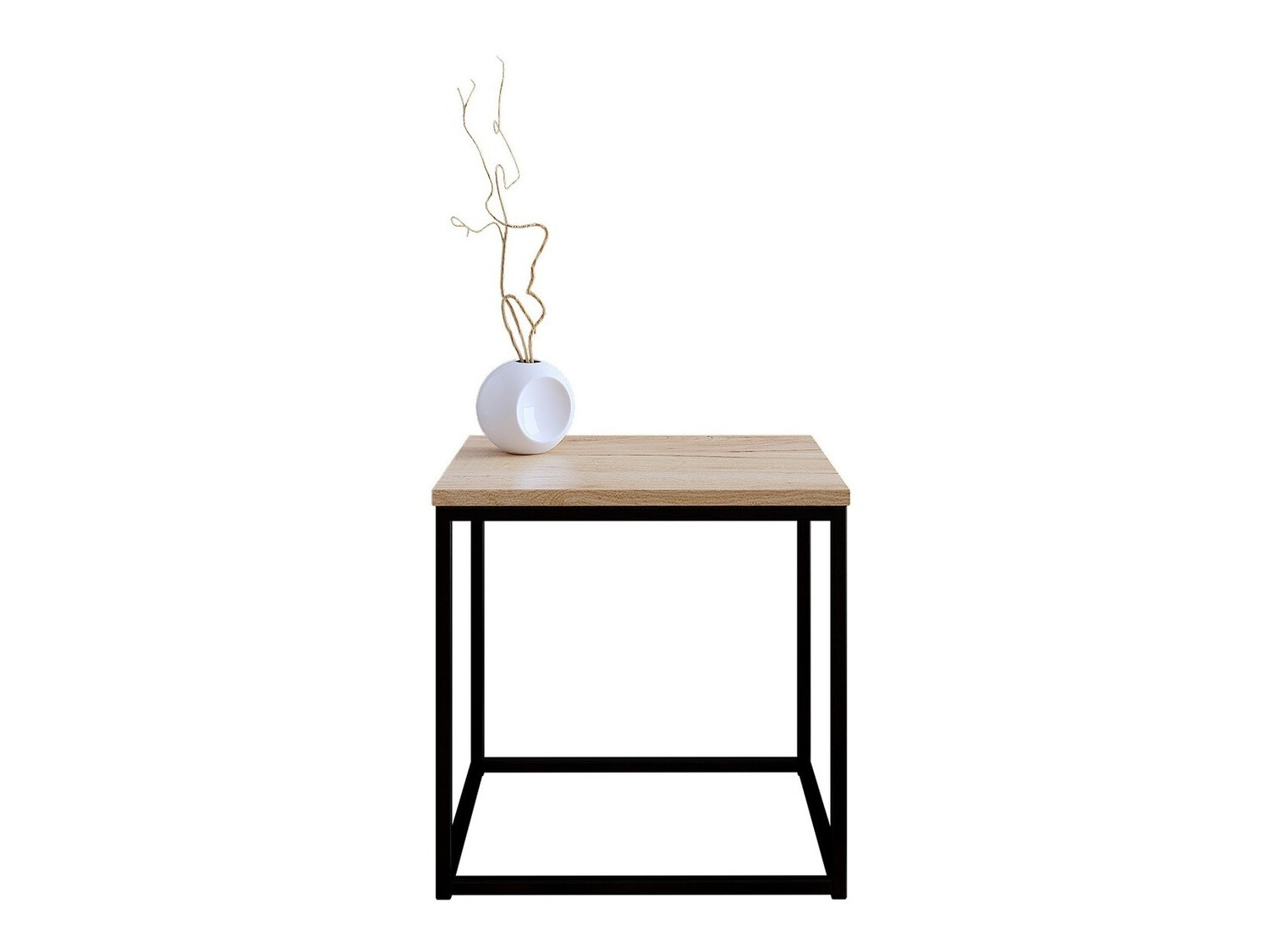 Stolić za kavu Germantown 106 (Mat crna + hrast)