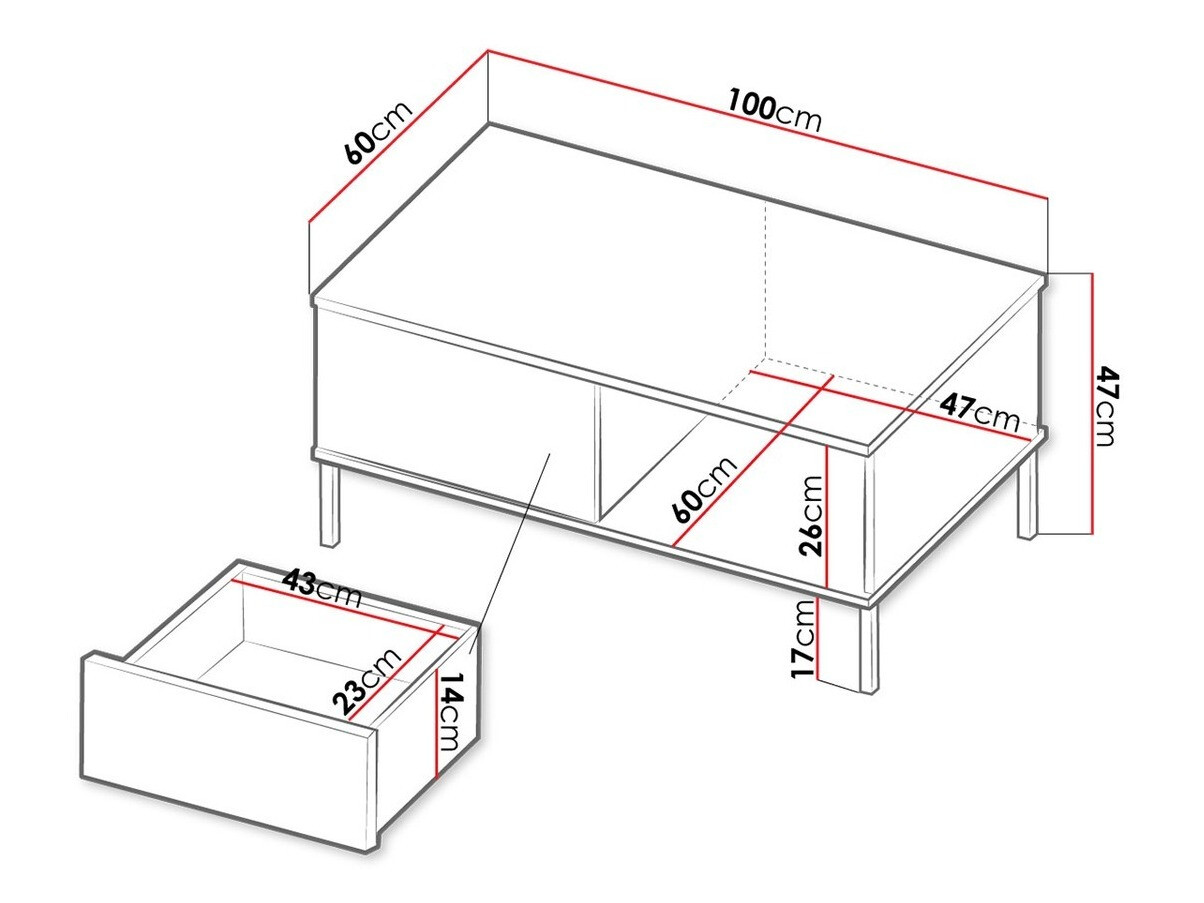 Stolić za kavu Lomsore 102 (Bijela)