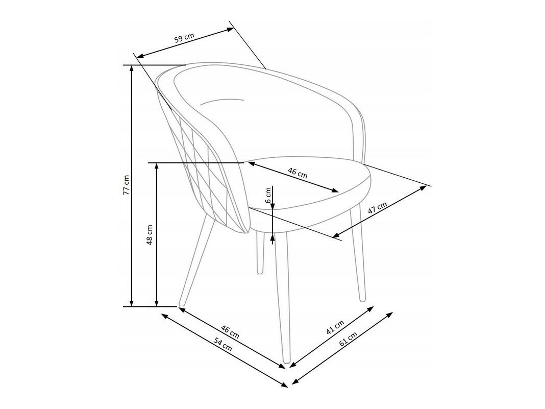 Stolica Houston 1230 (Siva)