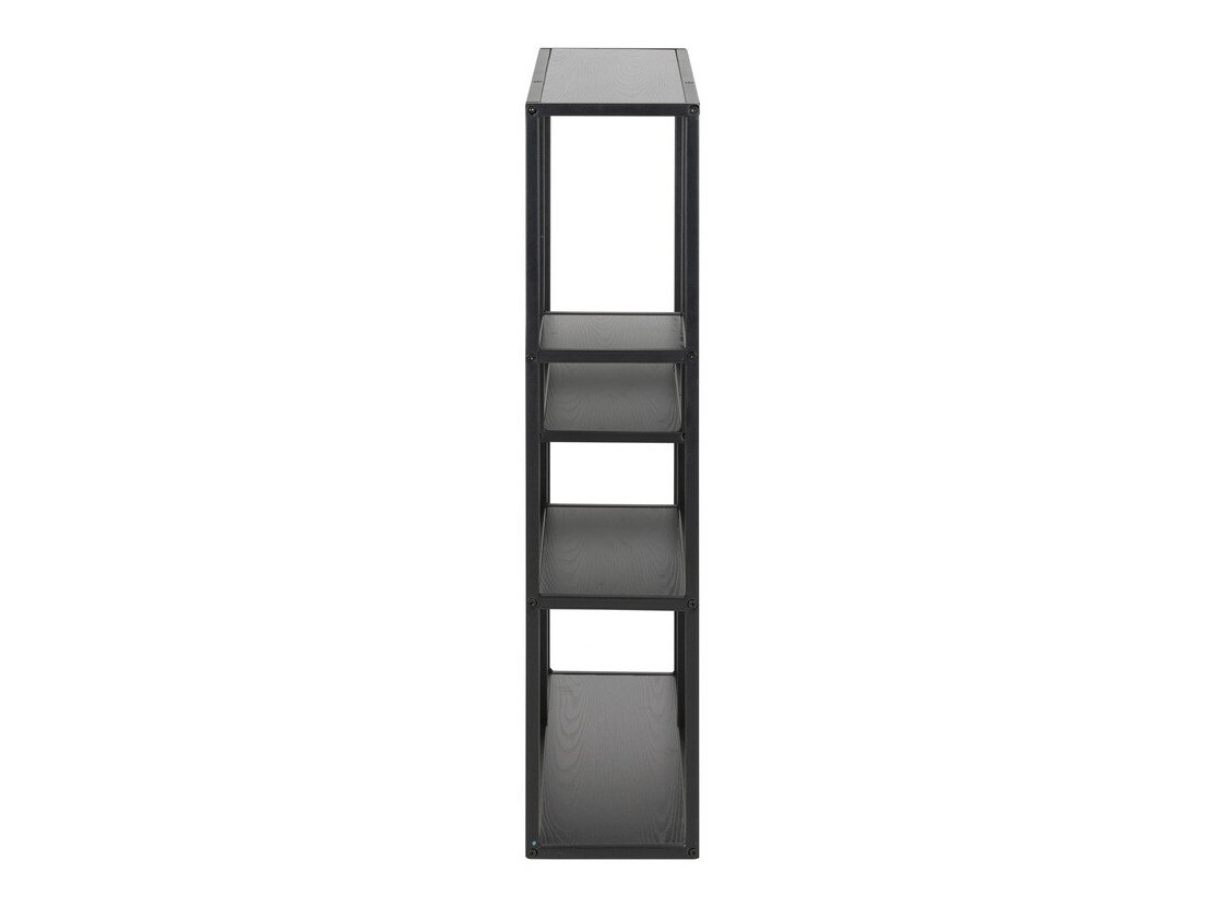 Zidna polica Norsica Sevferi 113 (Crni jasen + Crna)