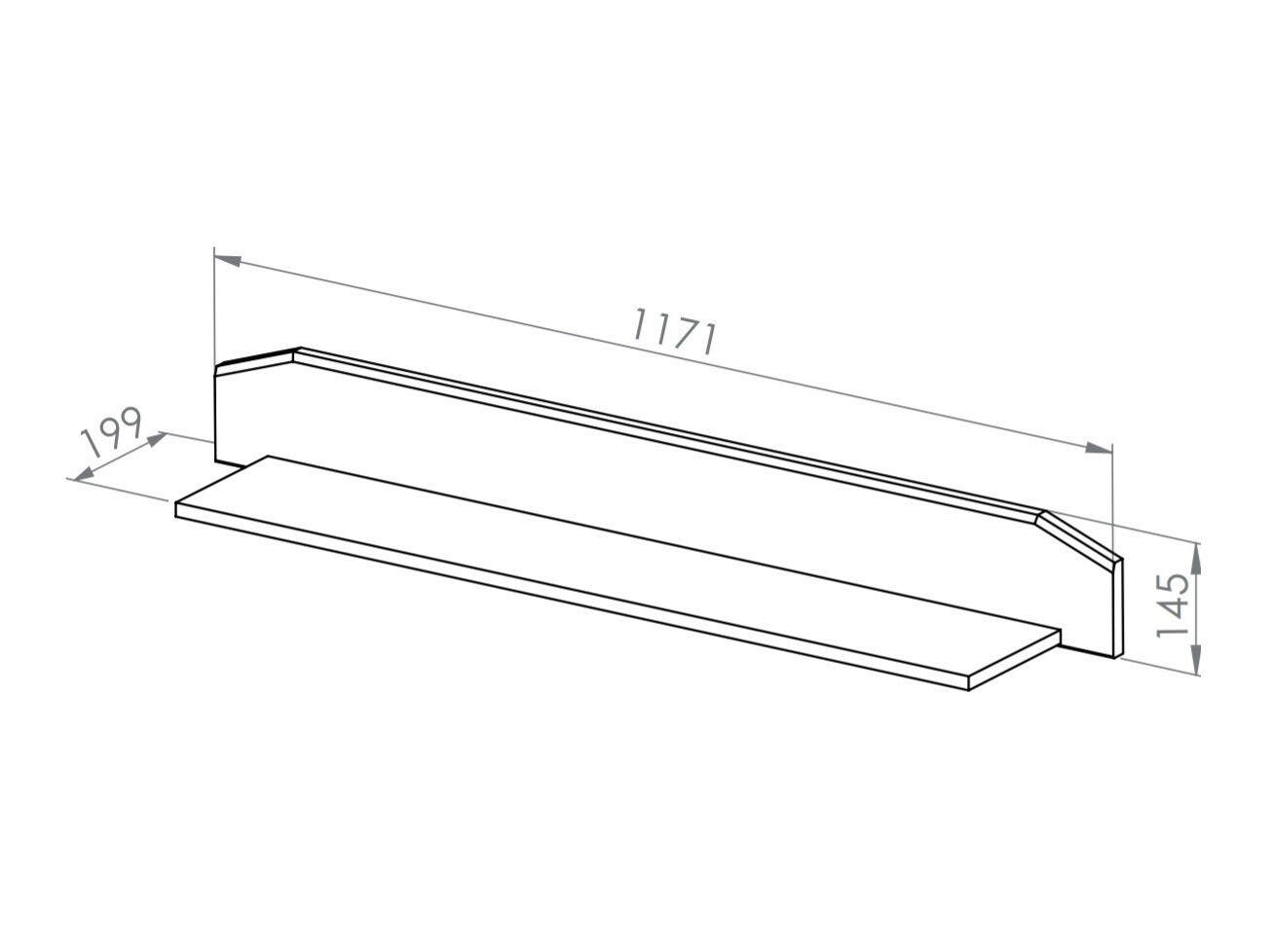 Zidna polica Madison V105
