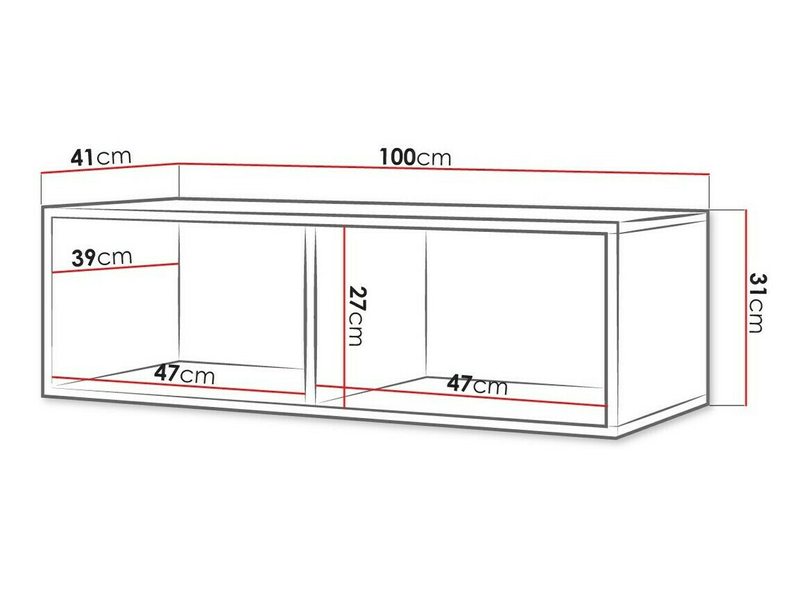 Zidna polica Tivdalu 142 (Hrast Artisan)