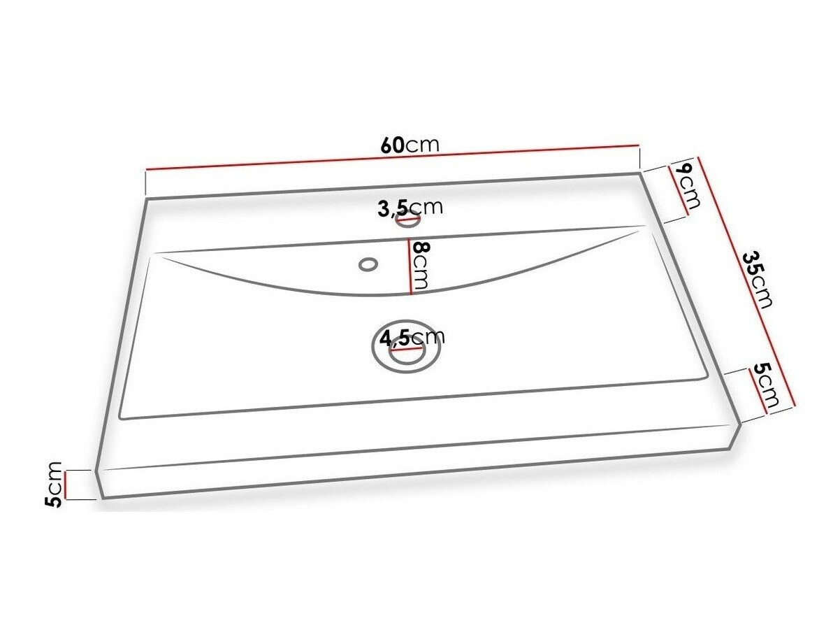 Kupaonski namještaj Sarasota 109 (Bijela + Sjajno bijela)