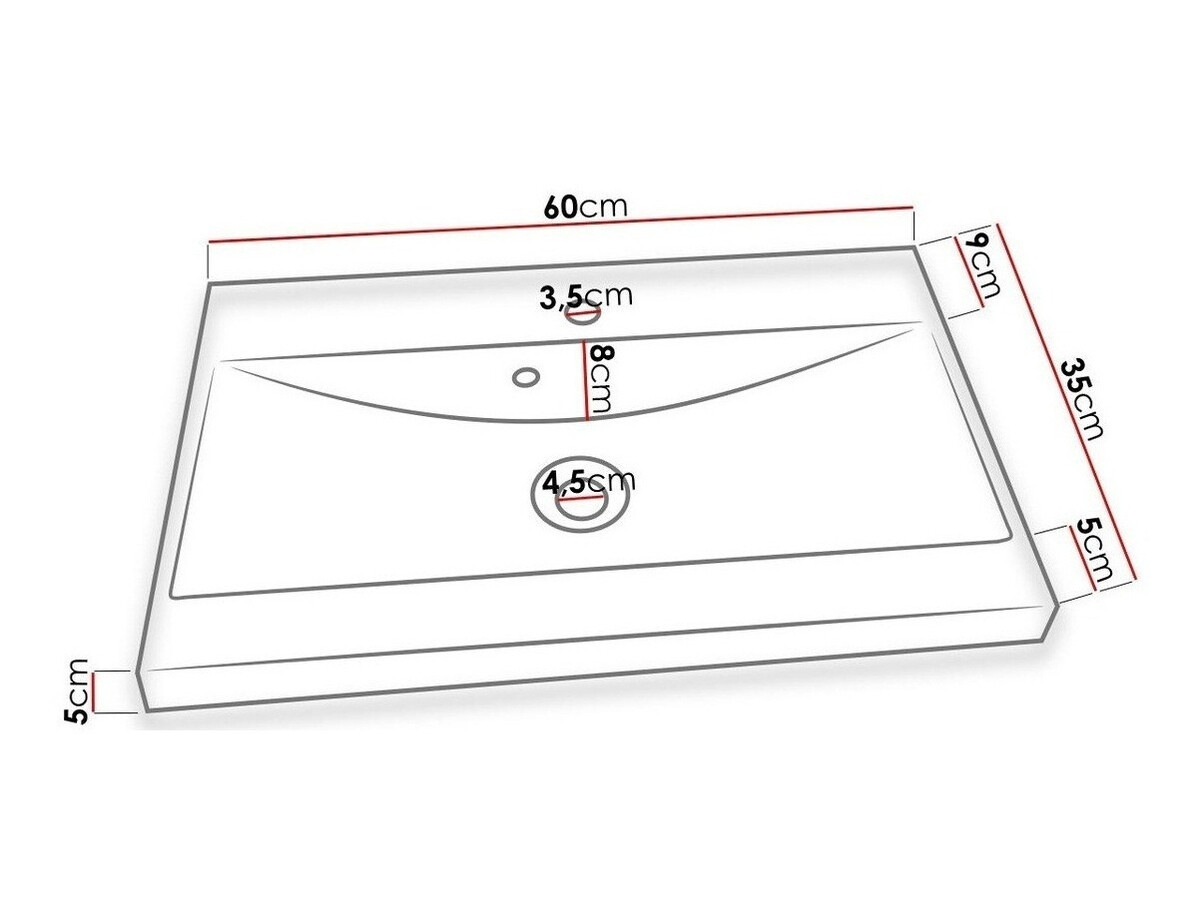 Kupaonski namještaj Sarasota 109 (Hrast Wotan + Sjajno bijela)