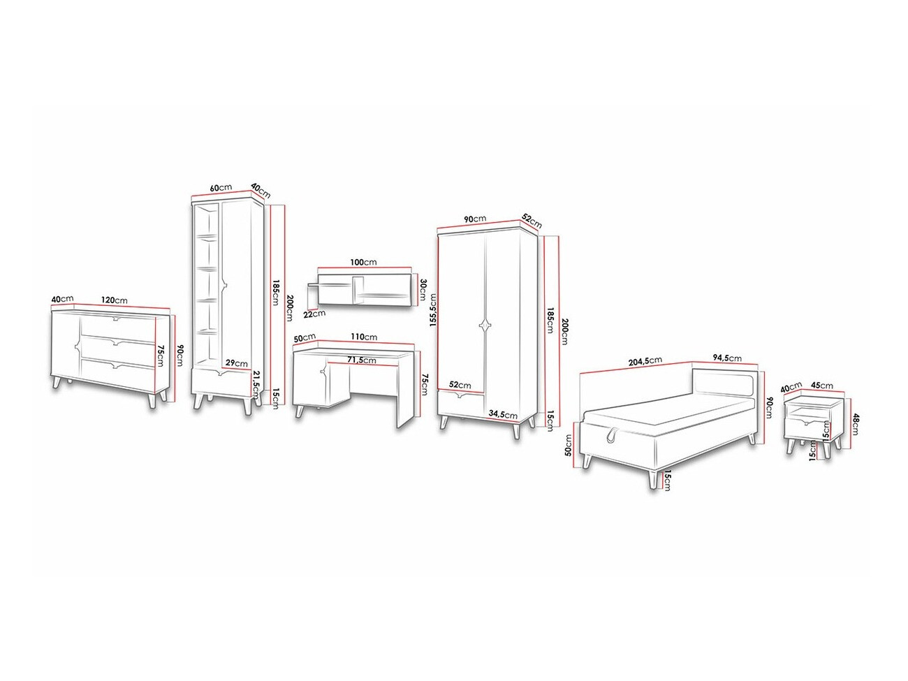 Set namještaja Etrmoru 125