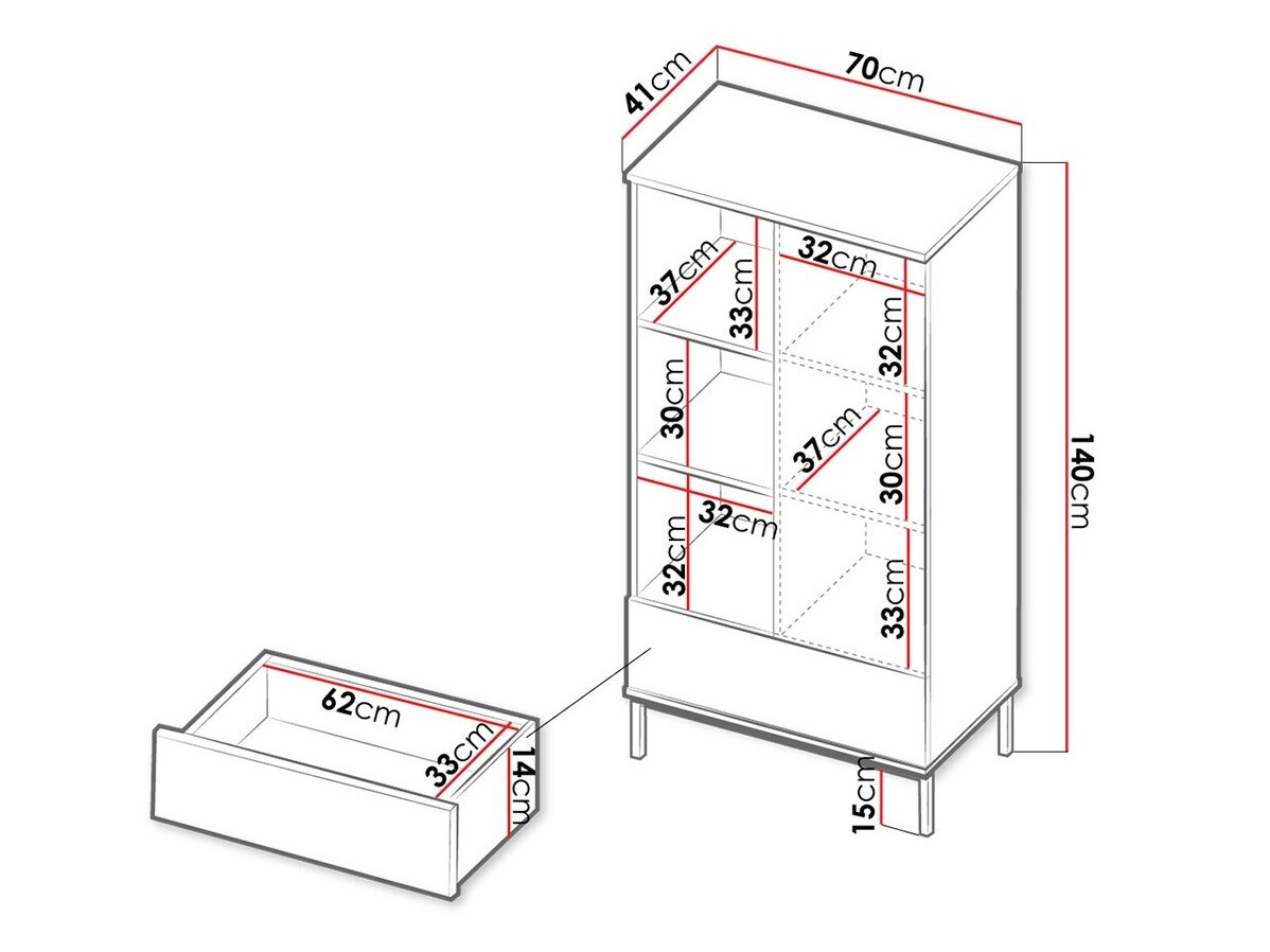 Polica Lomsore 103 (Bijela)