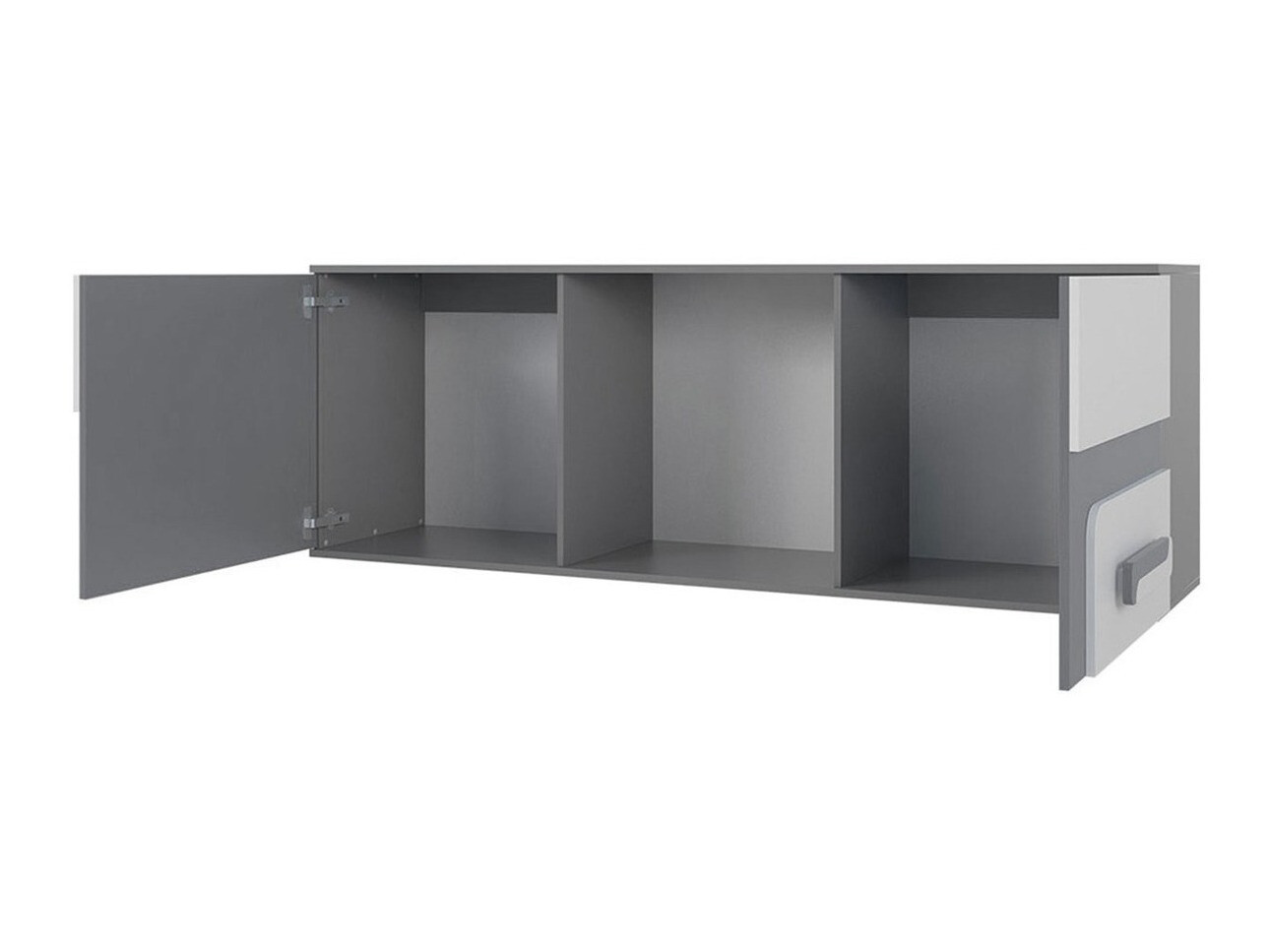 Set za dječju sobu Aviseve 107 (Antracit + Bijela)