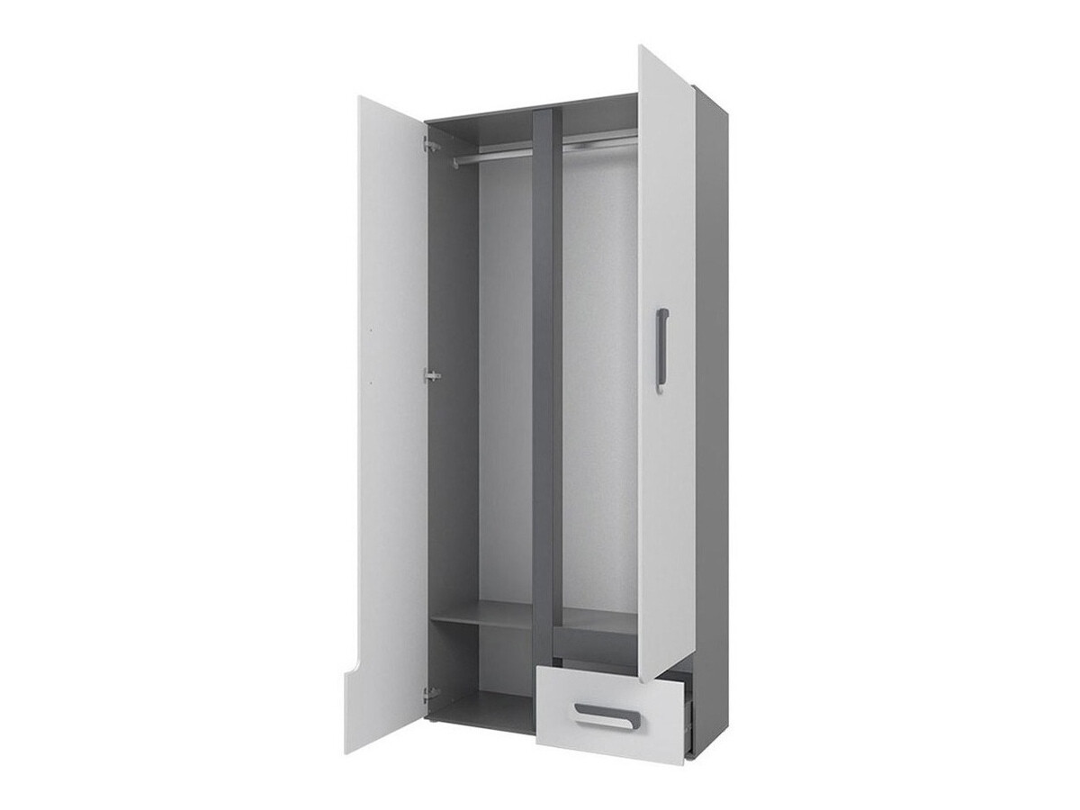 Set za dječju sobu Aviseve 108 (Antracit + Bijela)