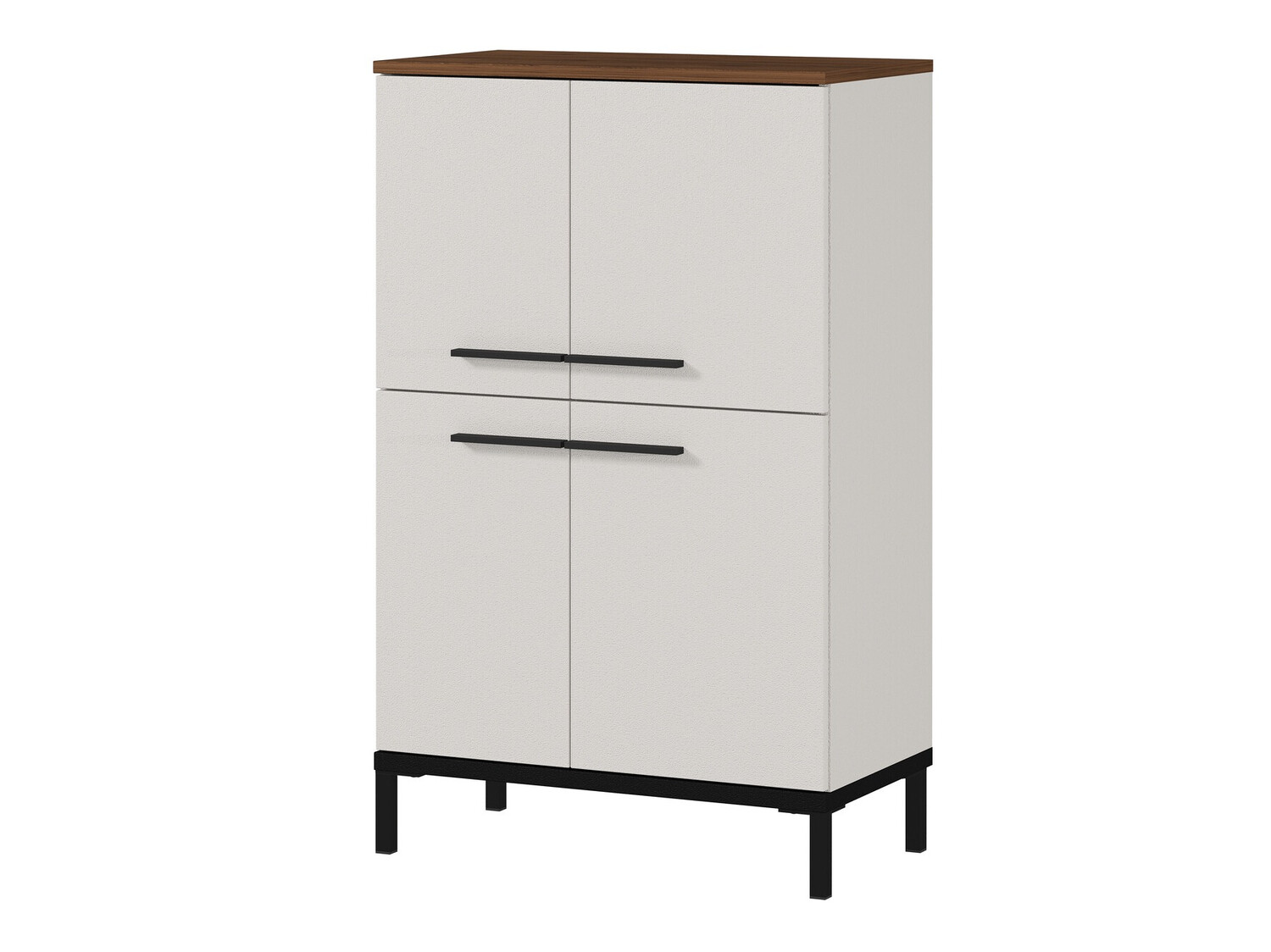 Samostojeći kupaonski ormarić Ruvlevu 102 (Svijetlo siva + Orah)