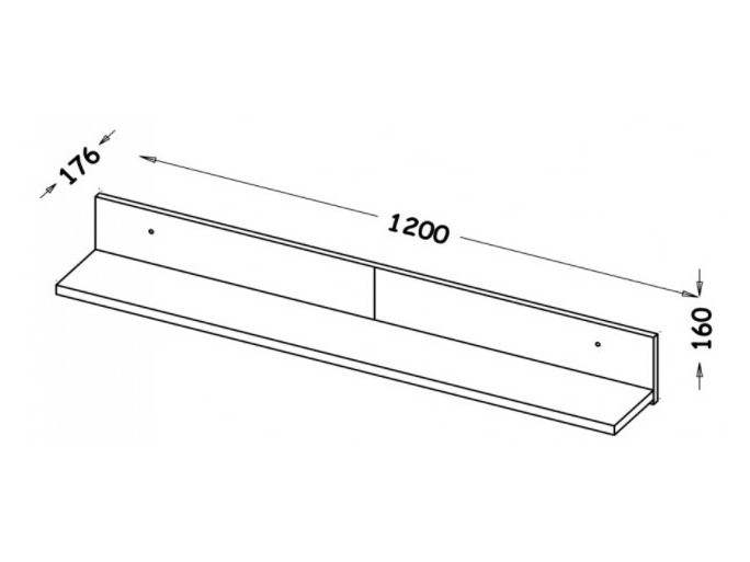 Zidna polica Oderevu 108