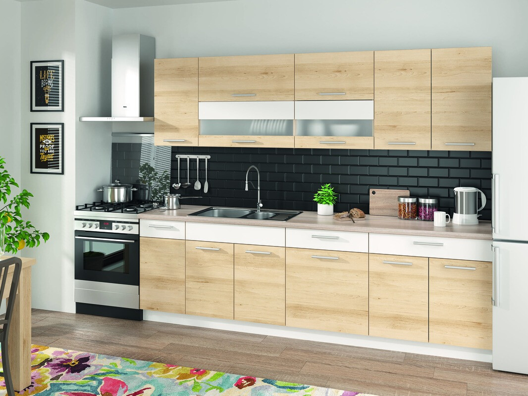 Modularni ormarić za sudoper s vratima Mode Beech 115