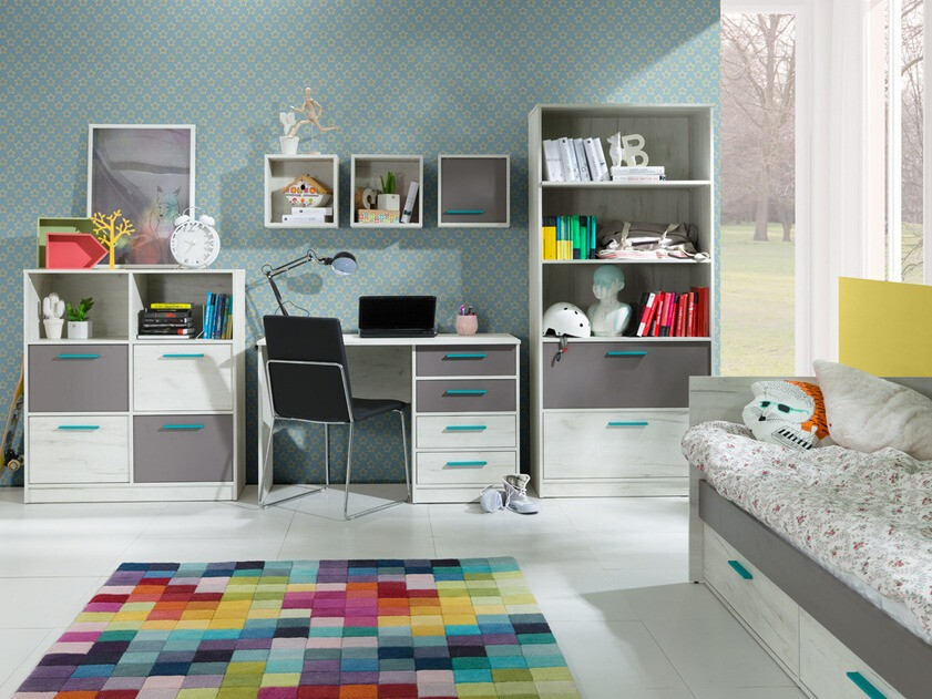 Zidna polica Lorfloi 107