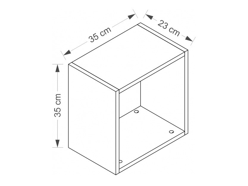 Zidna polica Lorfloi 107