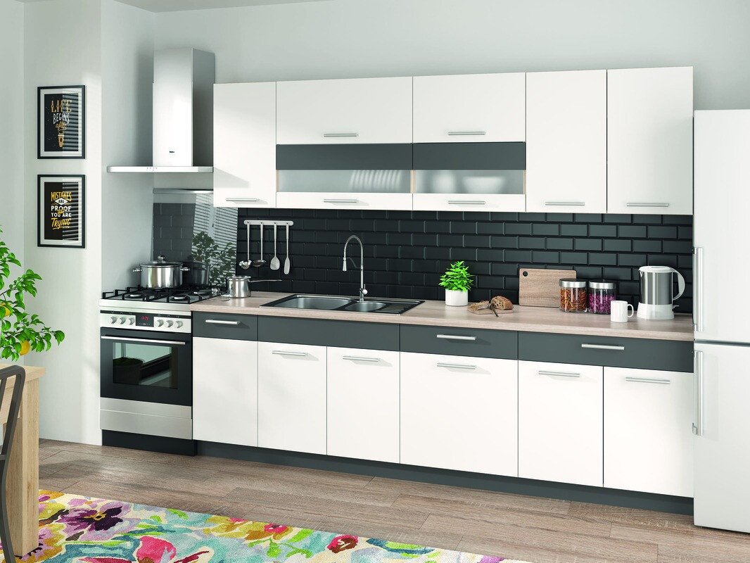 Modularni ormarić za sudoper s vratima Mode White 115