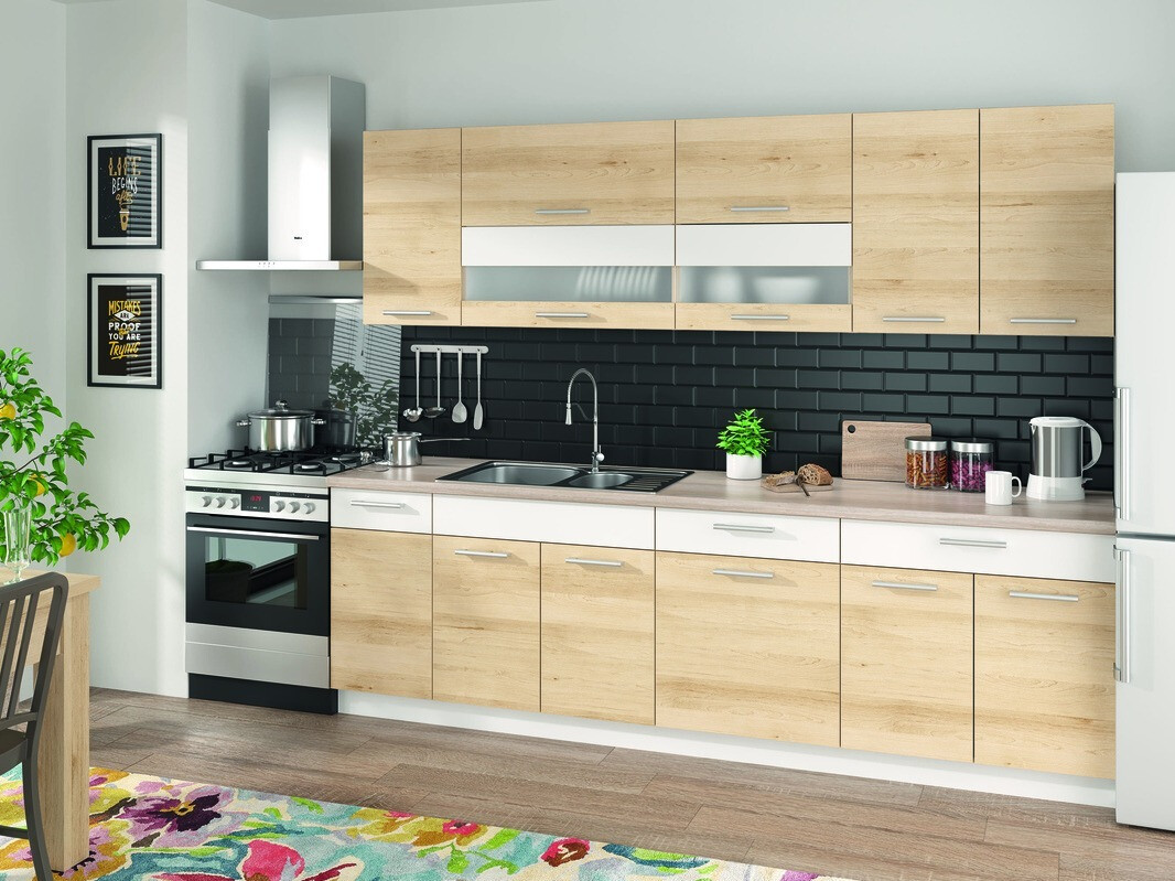 Modularni ormarić s ladicom i vratima Mode Beech 117