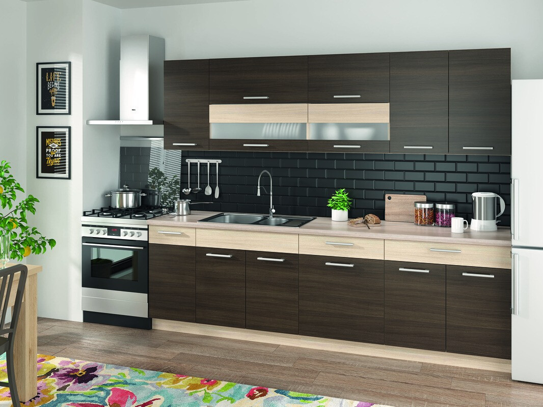 Modularni ormarić s ladicom i vratima Mode Dark 117