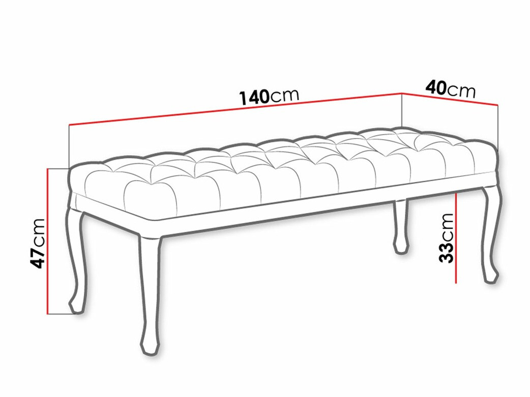 Tapecirana klupa Florence 105 (Primo 8803)