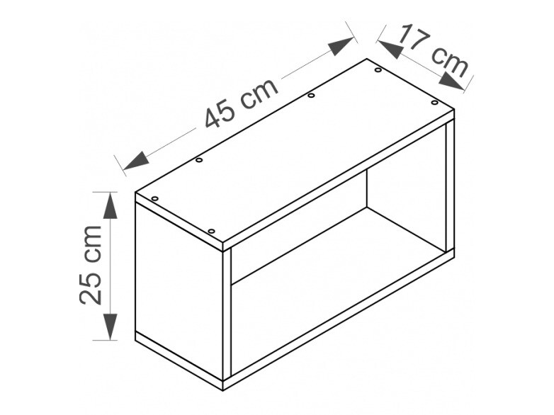 Zidna polica Cirdora 110 (Bijela)