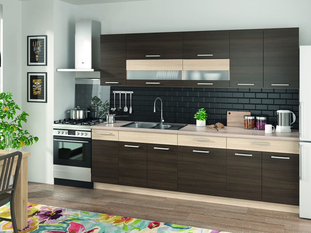 Modularni ormarić s ladicama Mode Dark 124