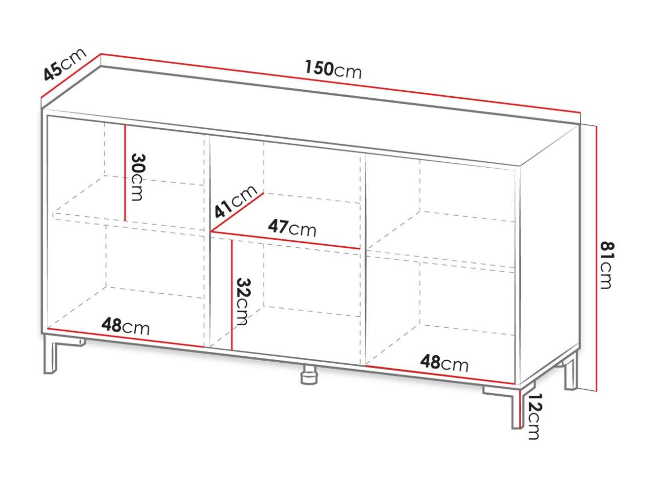 Ormarić Charlotte 159 (Bijela + Bijeli mramor)