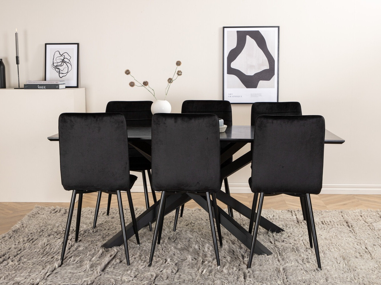 Blagovaonski set Dallas 2697 (Crna)