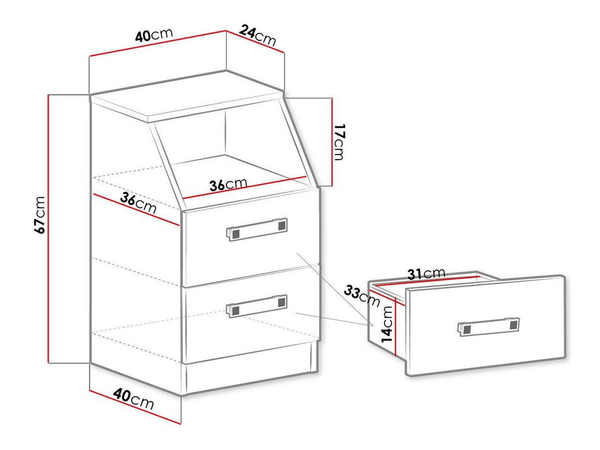 Ladičar Sorviru 102 (Bijela + Tirkizna)