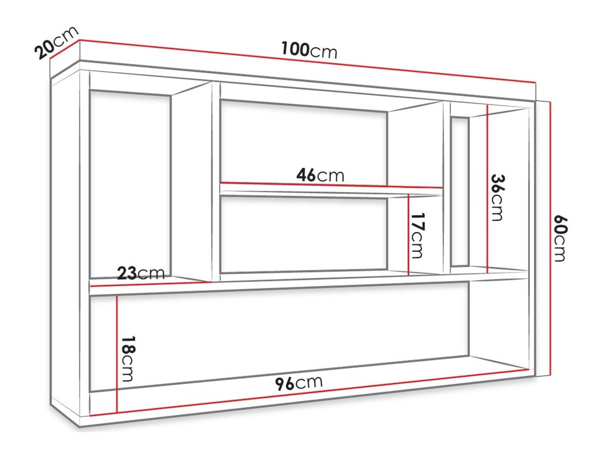 Zidna polica Comfivo Capra