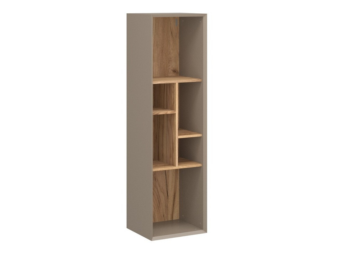 Zidna polica Sacramento 504 (Siva + Navarra hrast)