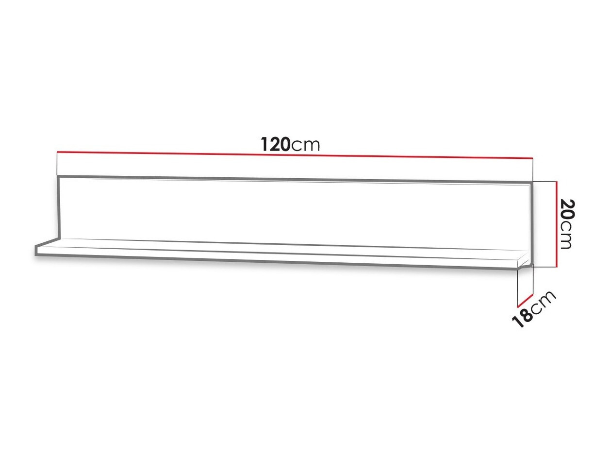 Zidna polica Talsere 109