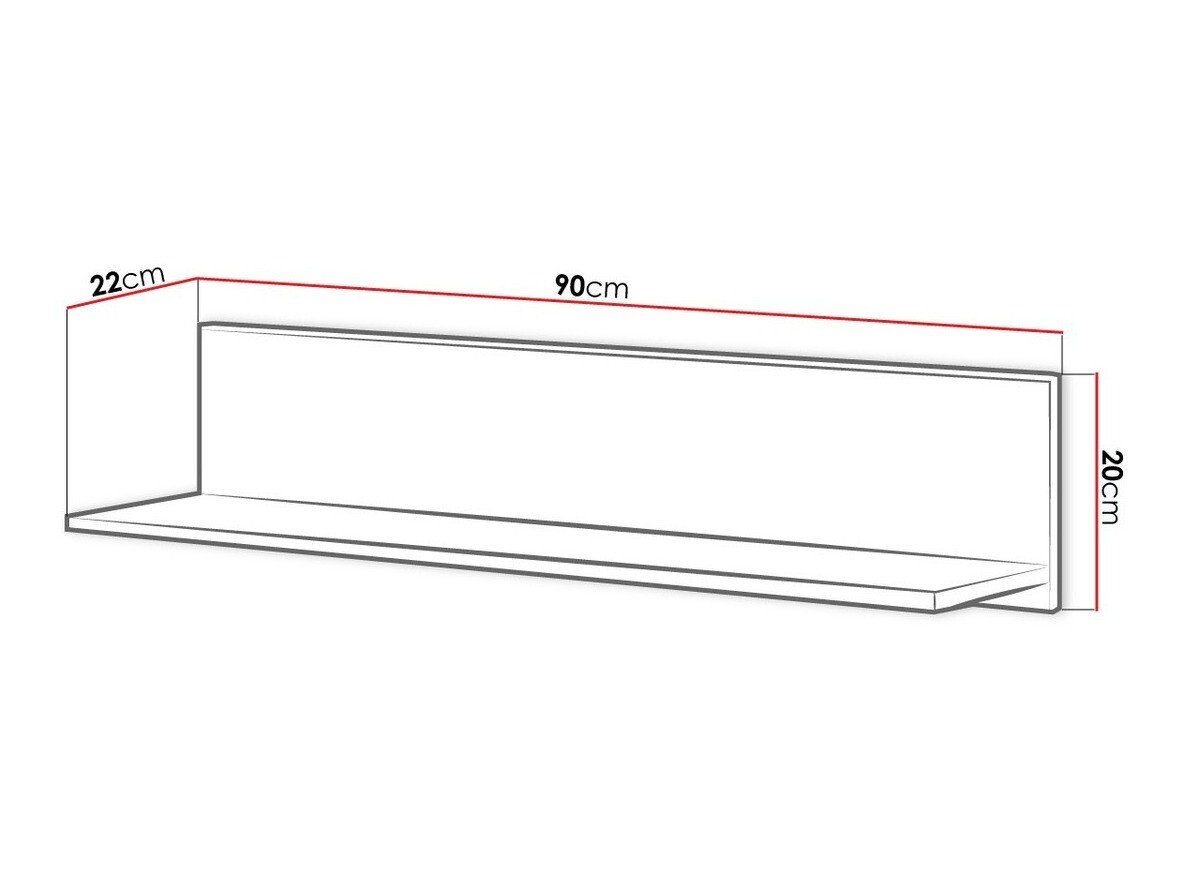Zidna polica Veravie 130
