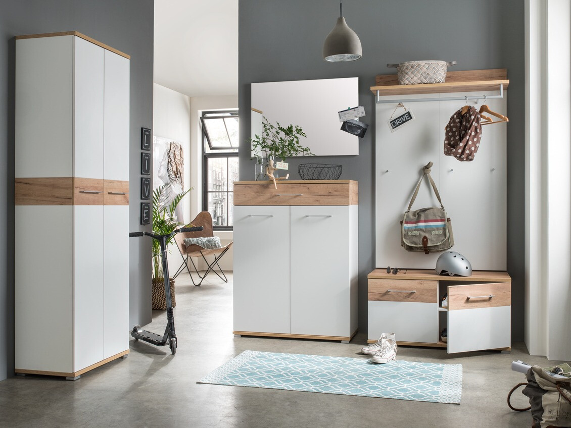 Ormar Nuveno 104 (Bijela + Navarra hrast)